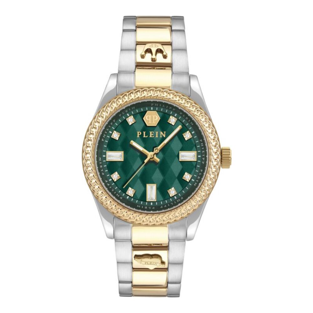 Philipp Plein Queen Crystal Watch Two Tone Womens